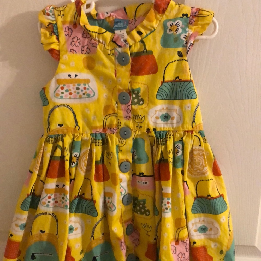Dress with purse print